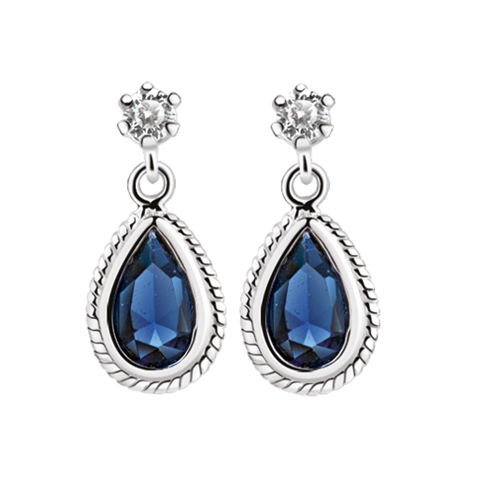 Newbridge Earrings Blue Stone