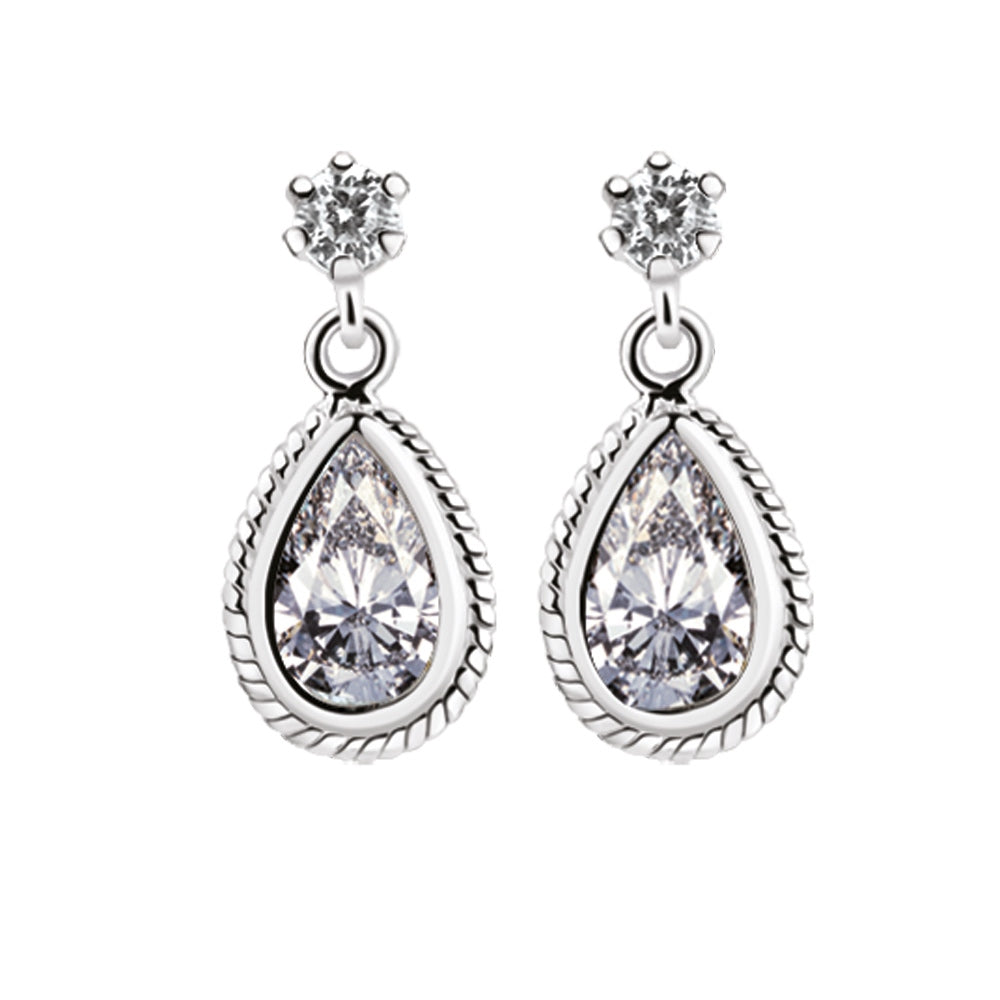 Newbridge Earrings clear stone