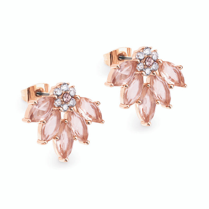 Tipperary Maureen O'Hara Fan Earrings Rose Gold