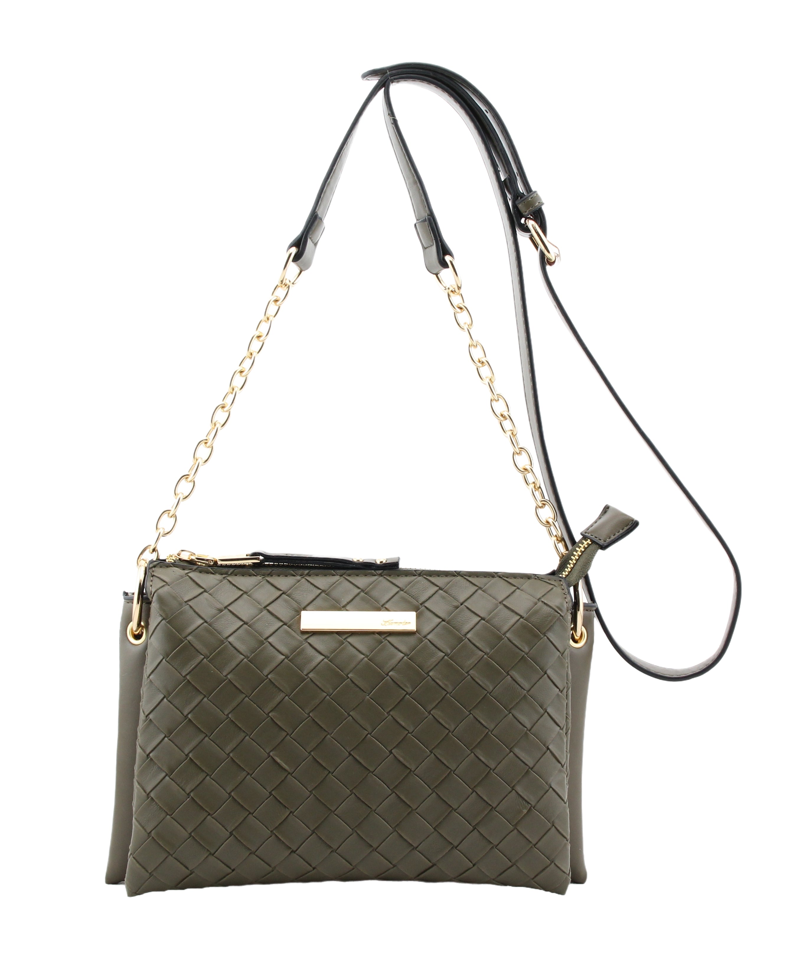 Lena Crossbody Bag Green/Black
