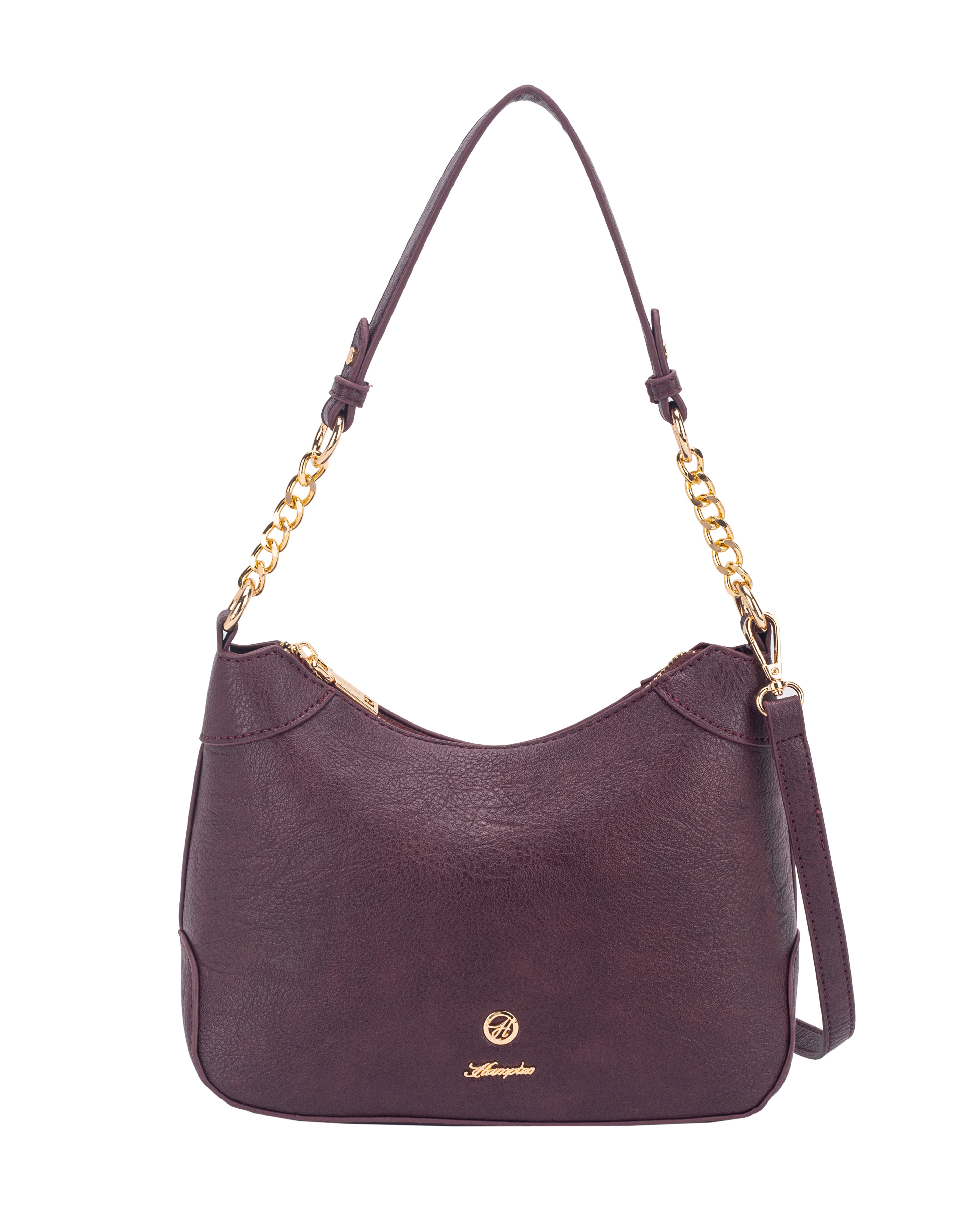 Helene Medium Tote Black/Aubergine