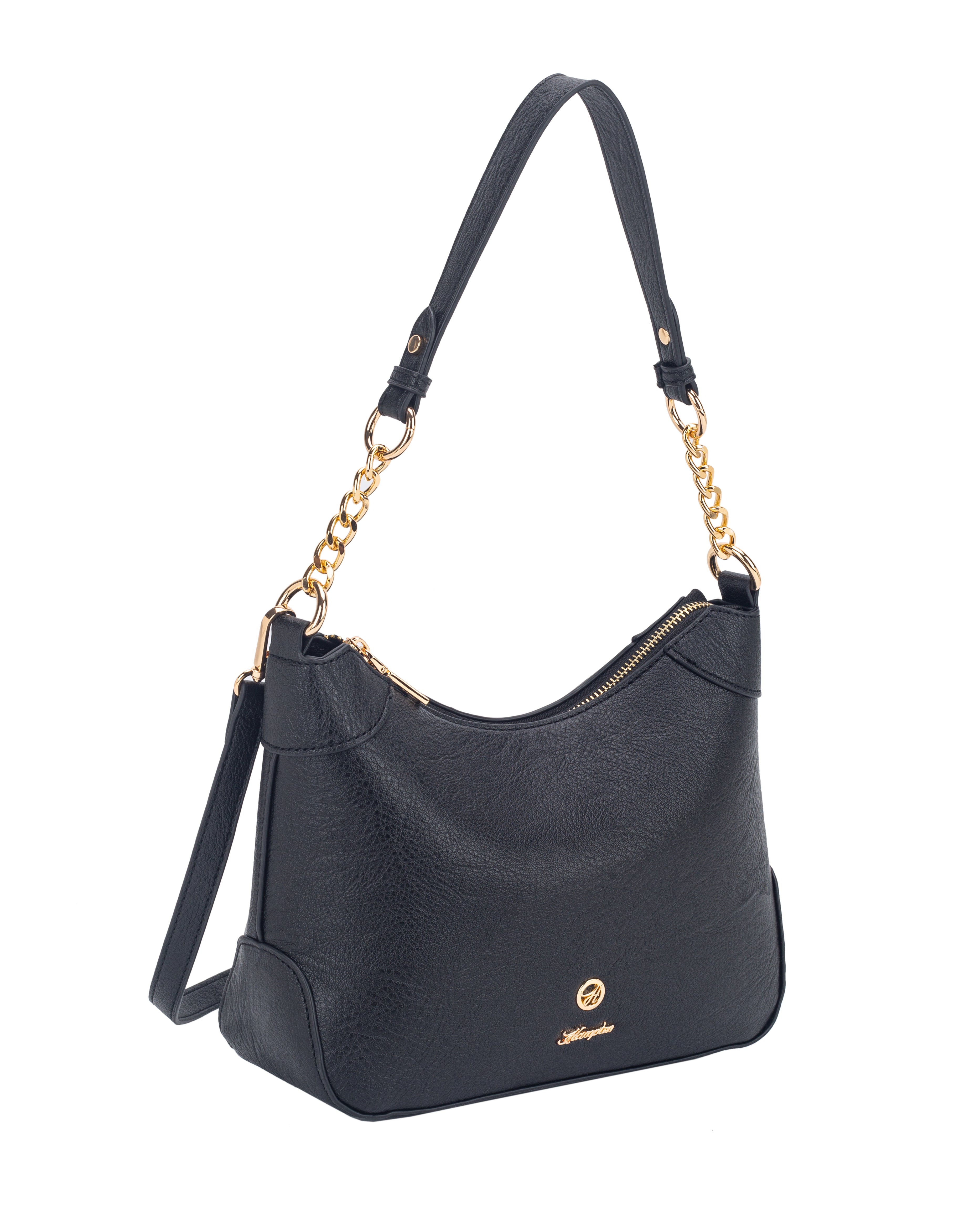 Helene Medium Tote Black/Aubergine