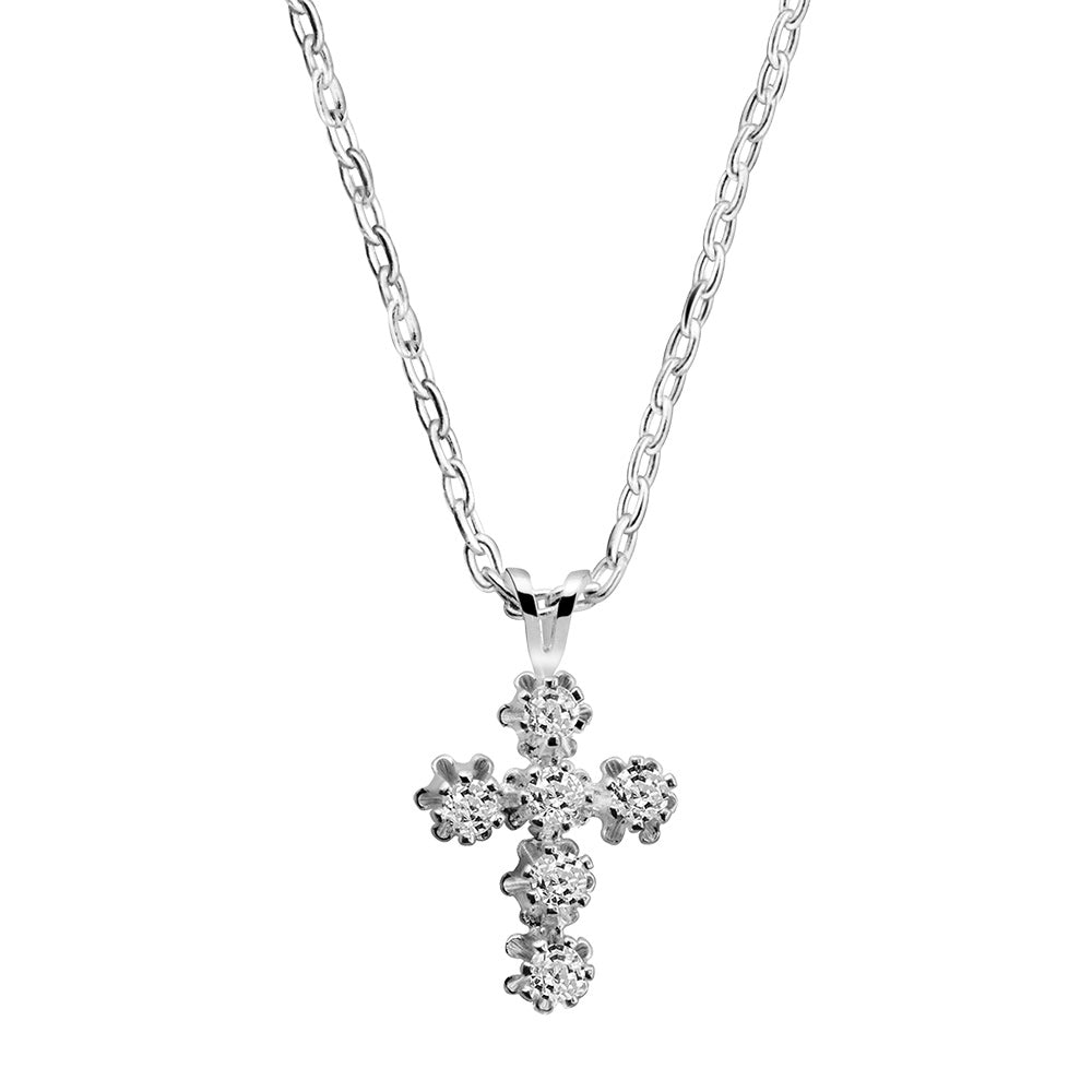 Newbridge Cross Pendant Clear