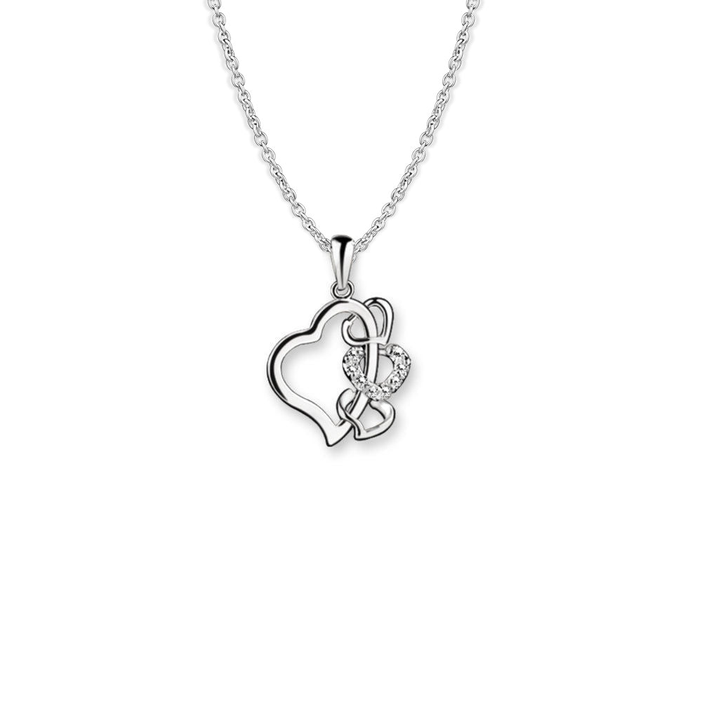 Newbridge Multi Heart Pendant Clear