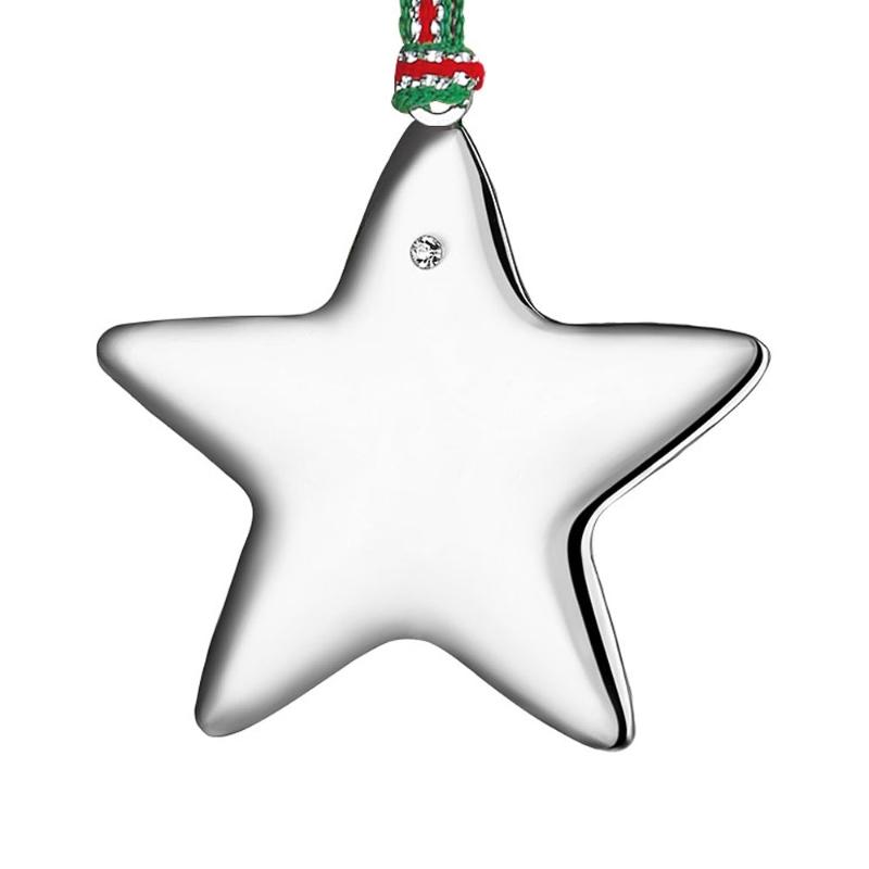 Newbridge Star with Clear Stone Hanging Decoration