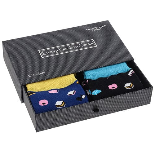 Men's Bamboo Socks Gift Box Allsorts