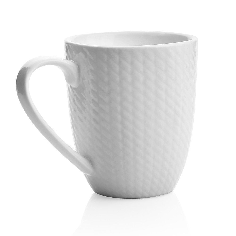 WHITE MUGS SET OF SIX