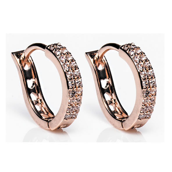 Newgrange Rose Gold Hoop Earrings