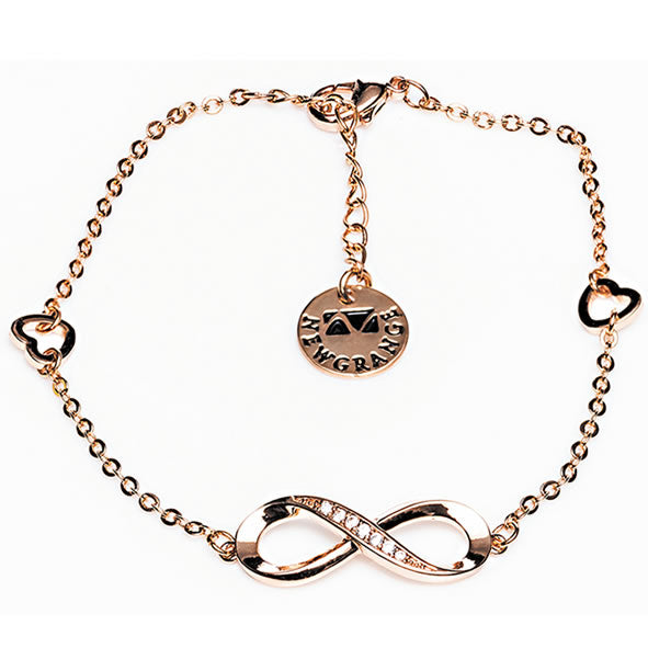 Newgrange Rose Gold Infinity Bracelet