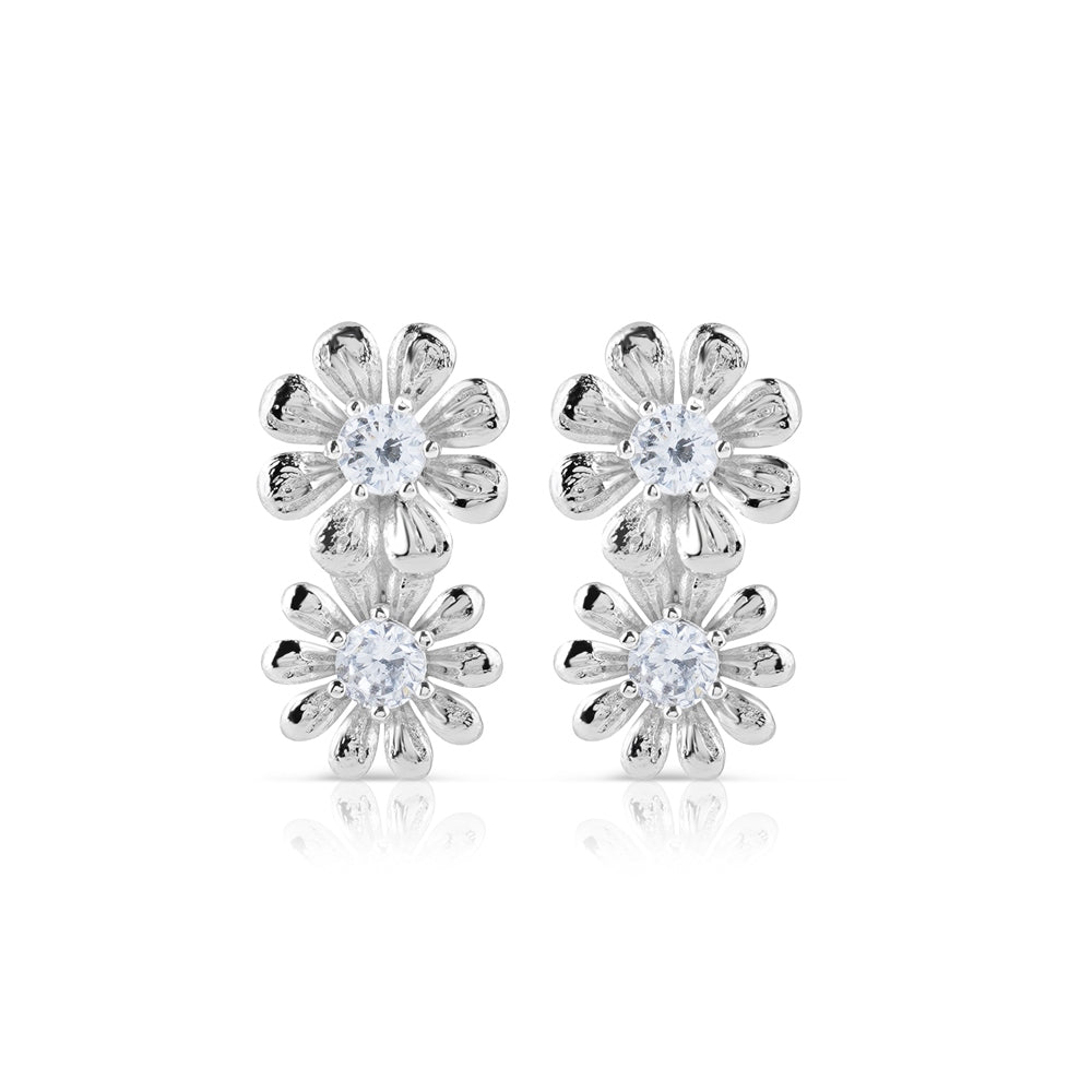 Double Flower Earrings