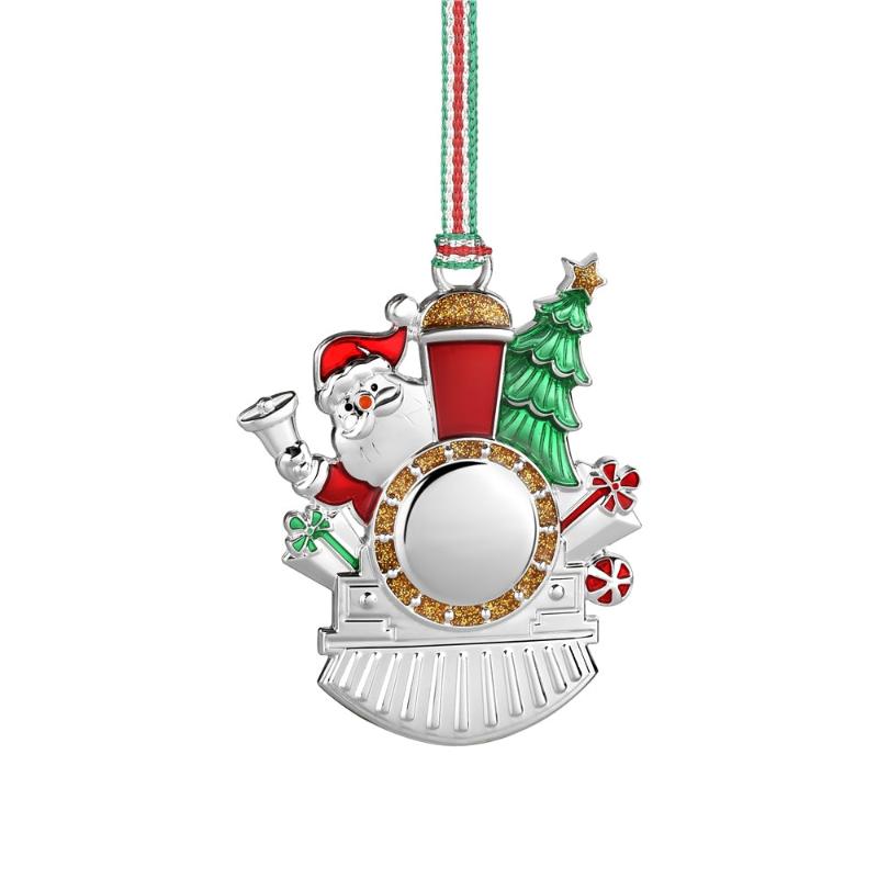Santa in Steam Engine Christmas Tree