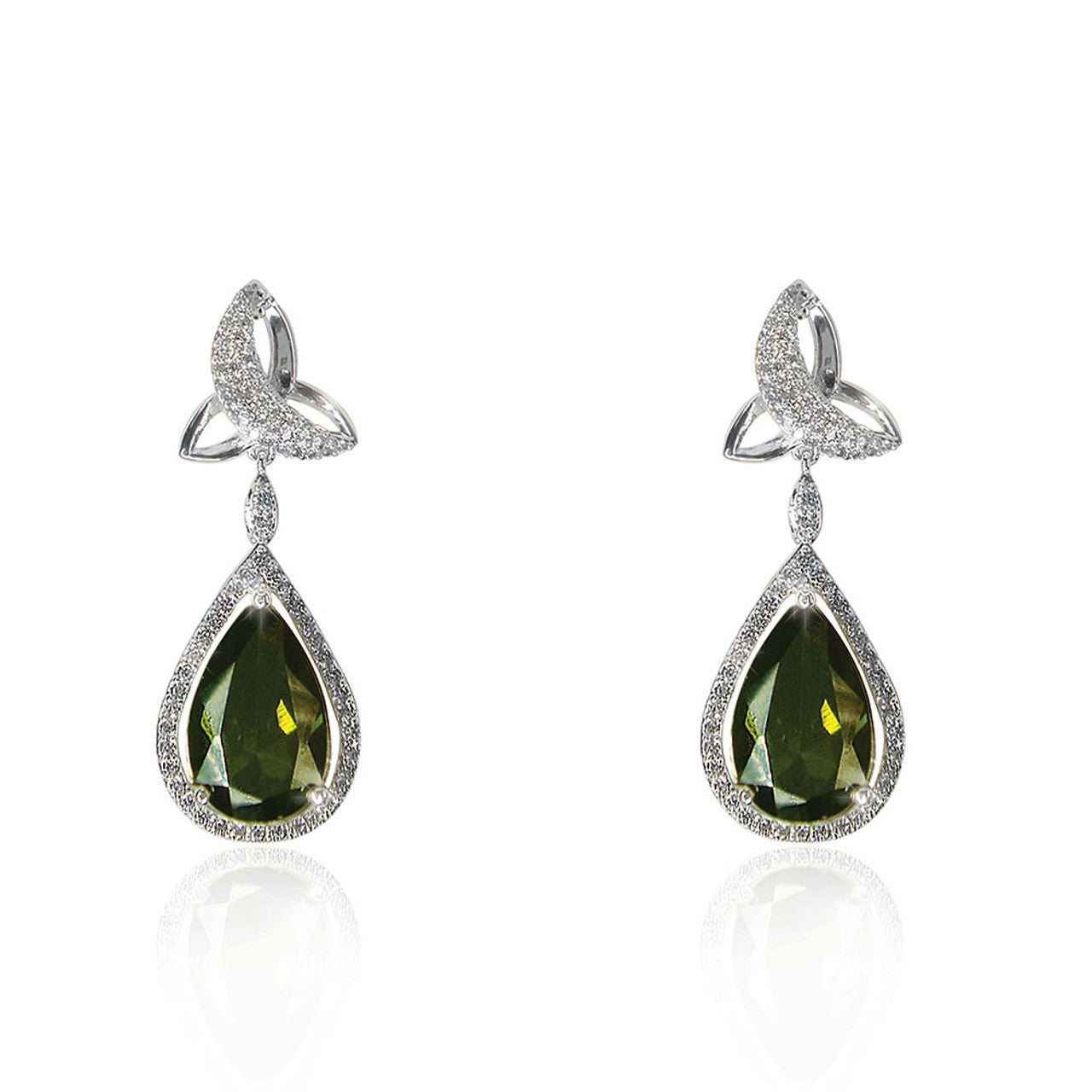 Tipperary Maureen O'hara Silver Trinity Knot Earrings