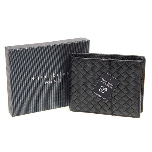PATTERNED WALLET BLACK