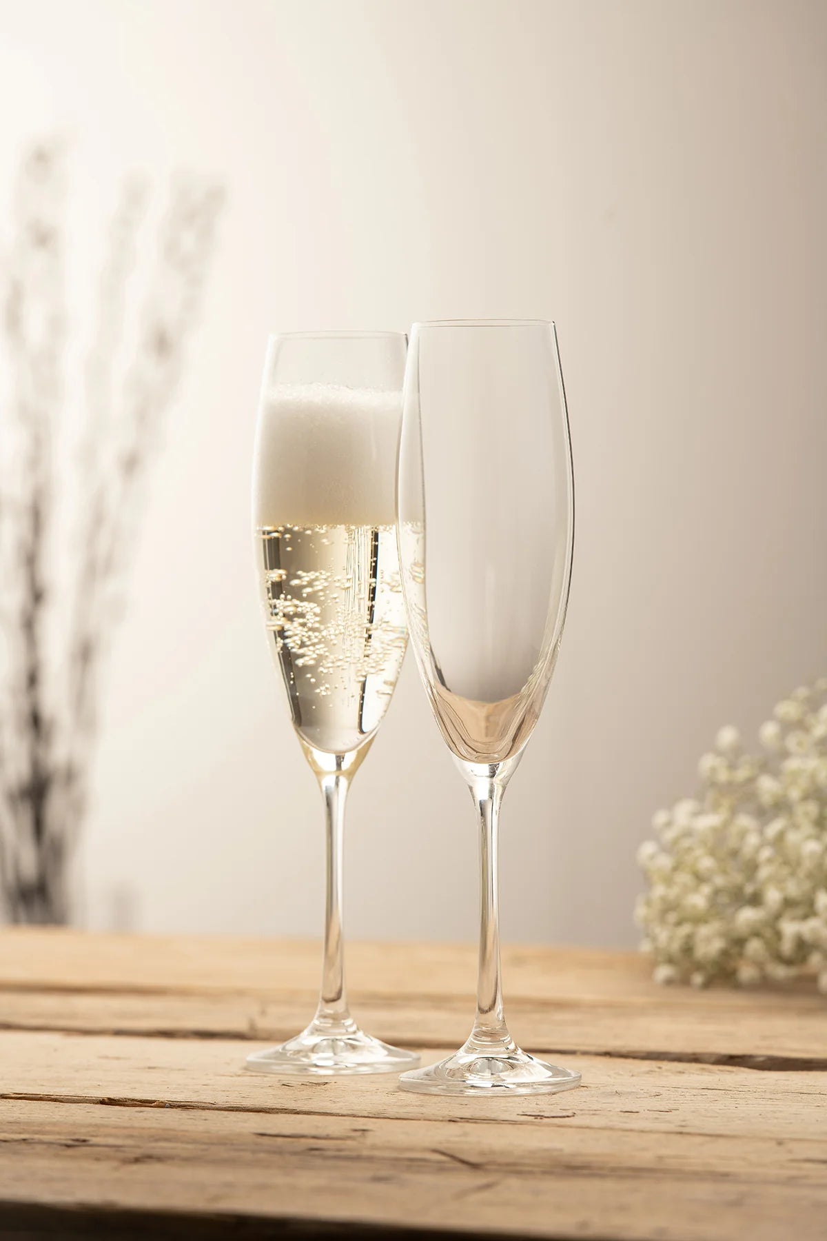 Galway Crystal Elegance Champagne/Prosecco Pair