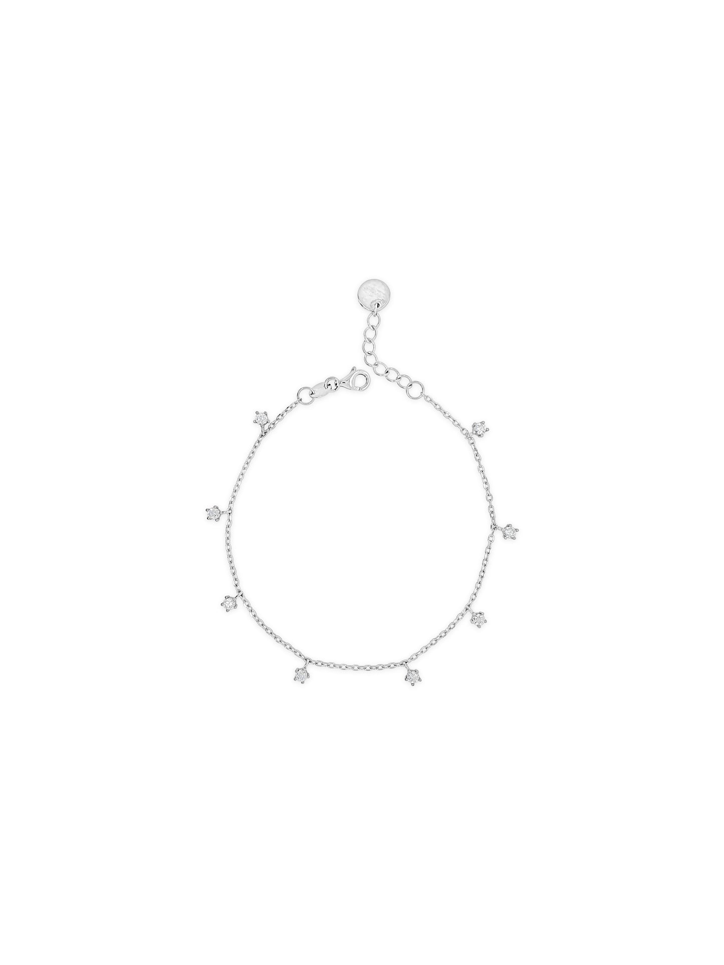 Silver star braclet