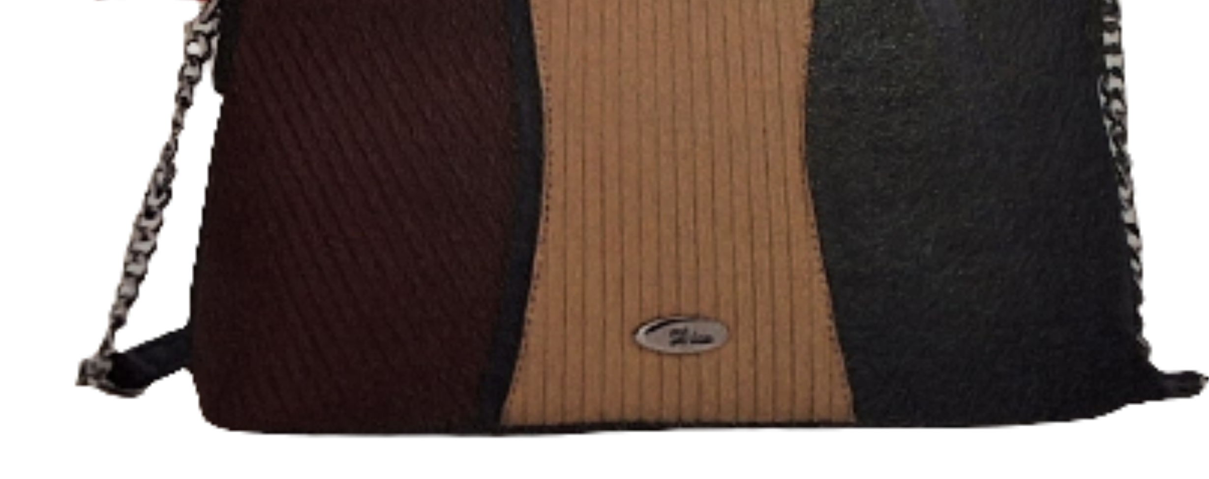 Alba Slim Crossbody Colour Block Bag Navy