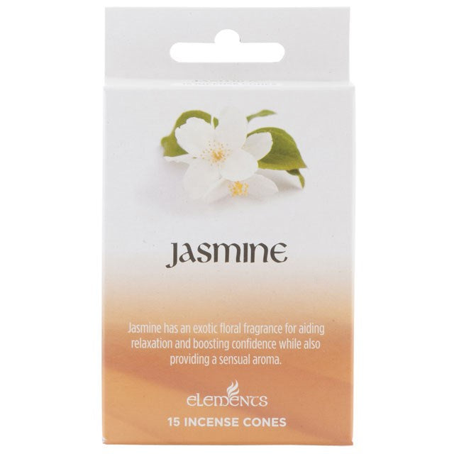 ELEMENTS JASMINE INCENSE CONES 15PK