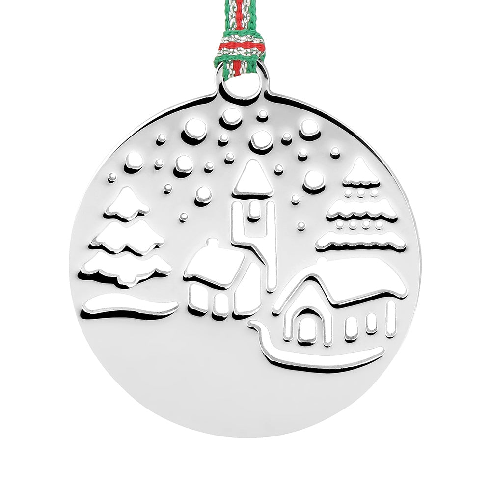 Christmas Snow Scene Tree Decoration