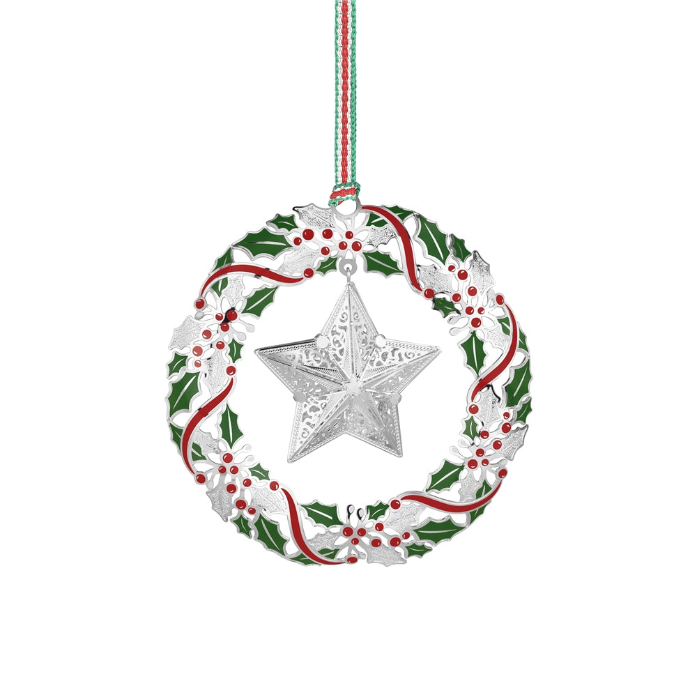 Wreath with Star Christmas Decoration