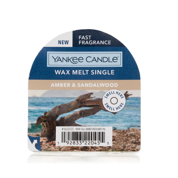 Yankee Candle Wax Melt Amber & Sandlewood