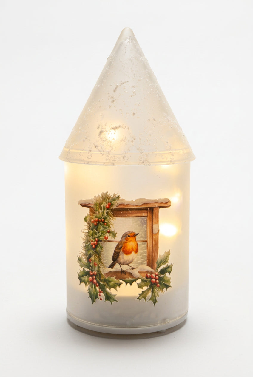 Led light spinning lantern