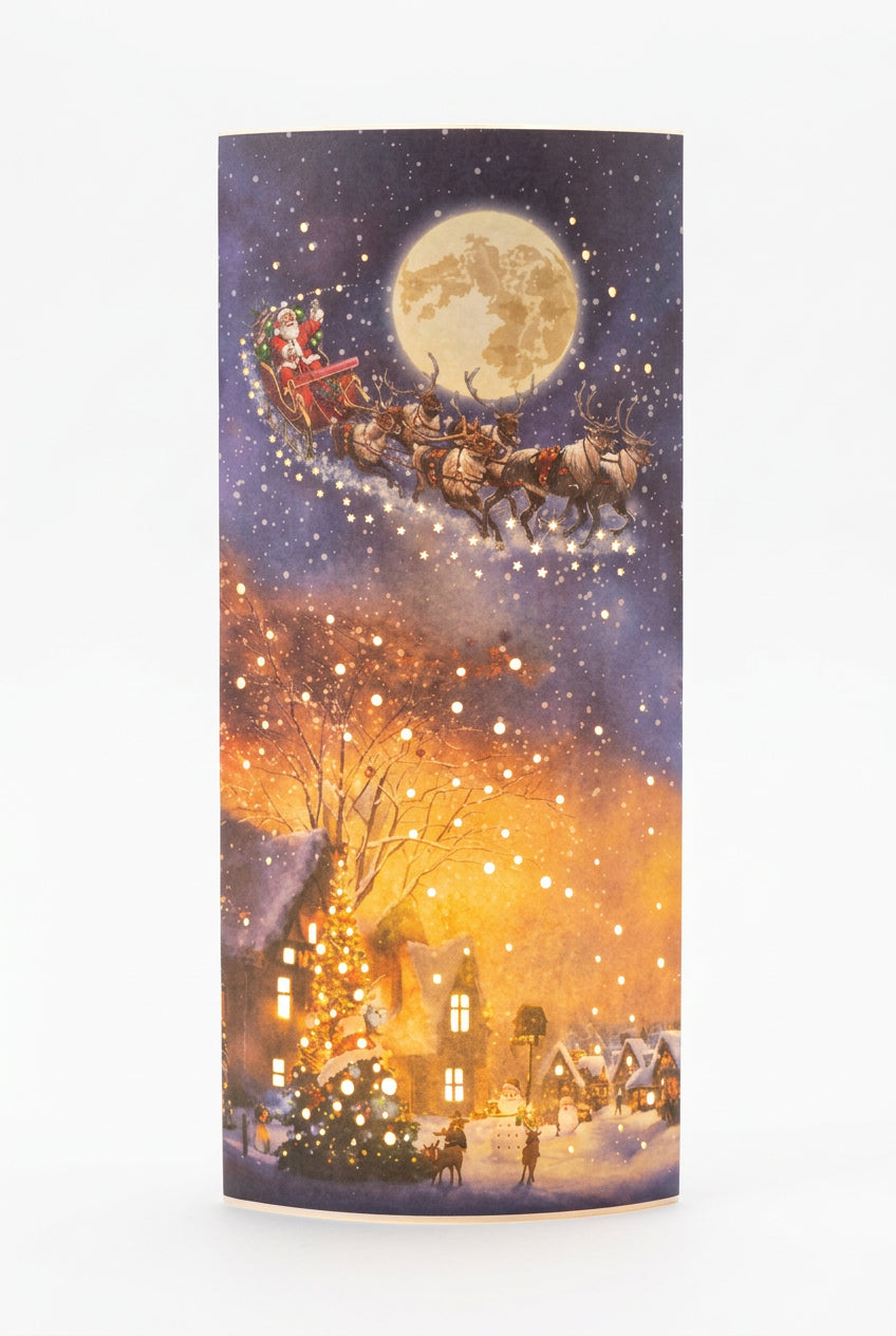 Santa snowscene lantern