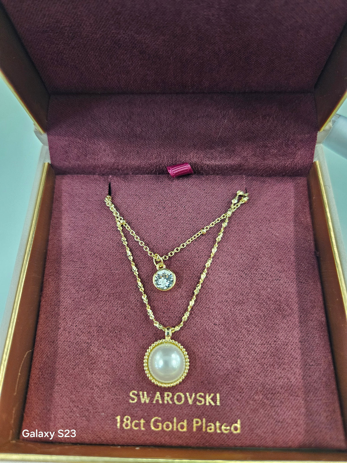 Pearl and Crystal Accent Necklace