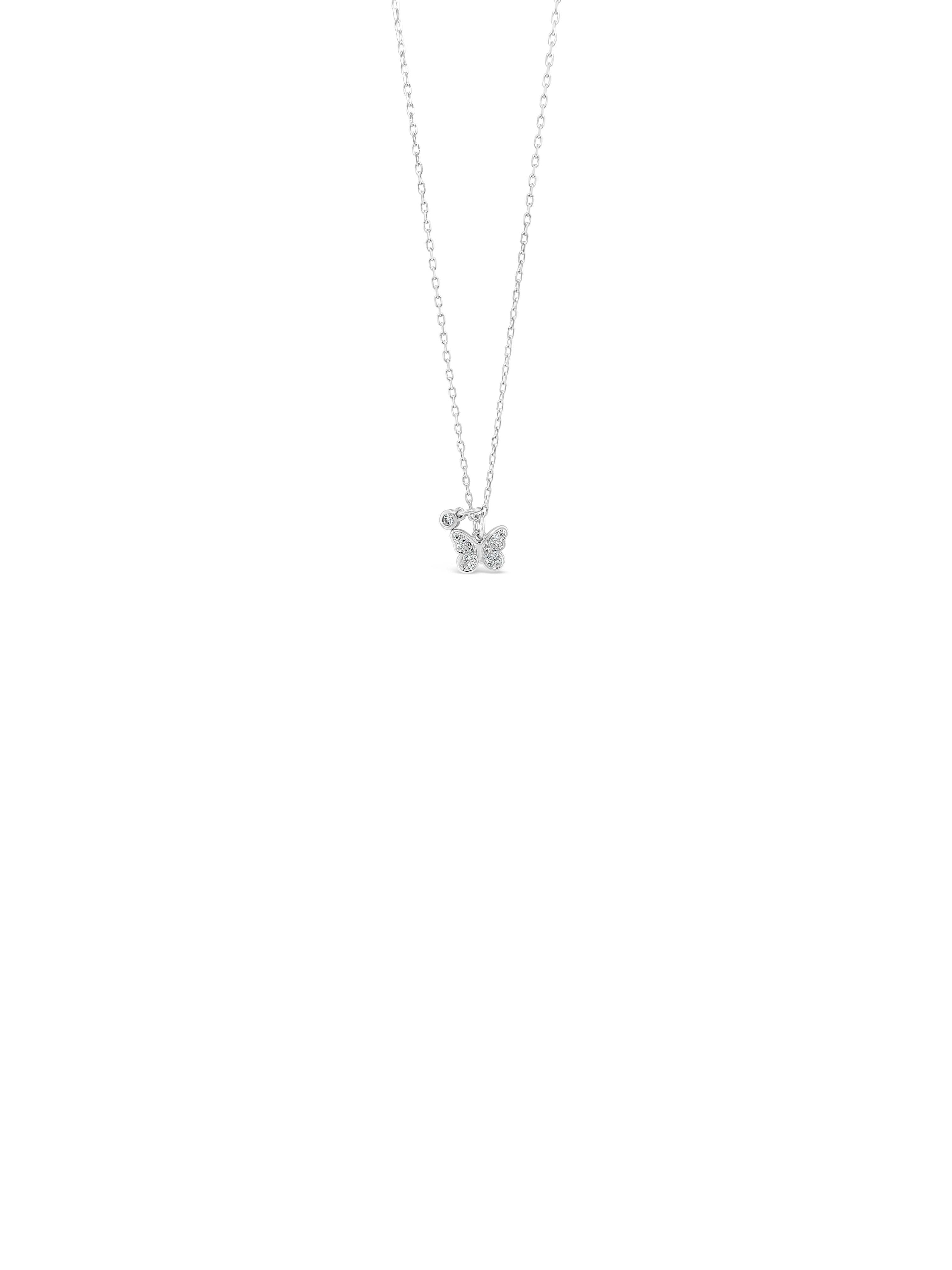 Silver butterfly pendant