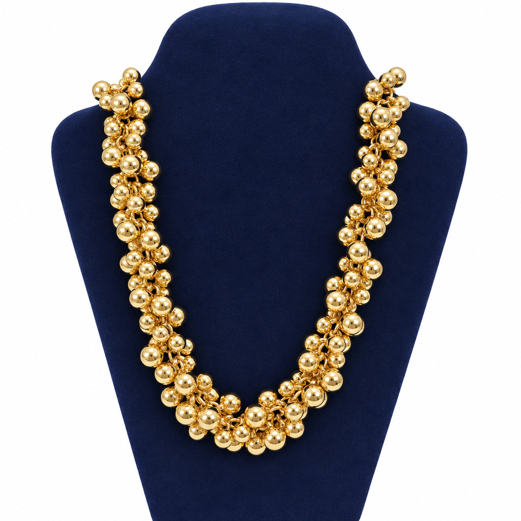 Goldplated Multi Bead Necklace