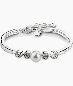 Newbridge Cubic Zirconia & Pearl Bracelet