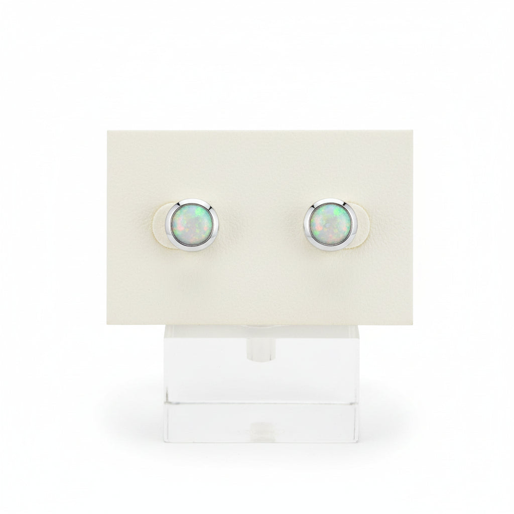 Sterling Silver Stud Earring October