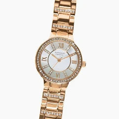 Tipperary Crystal Continuance Rose Gold Watch