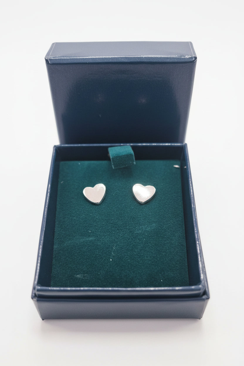 Silverplated Heart Earrings