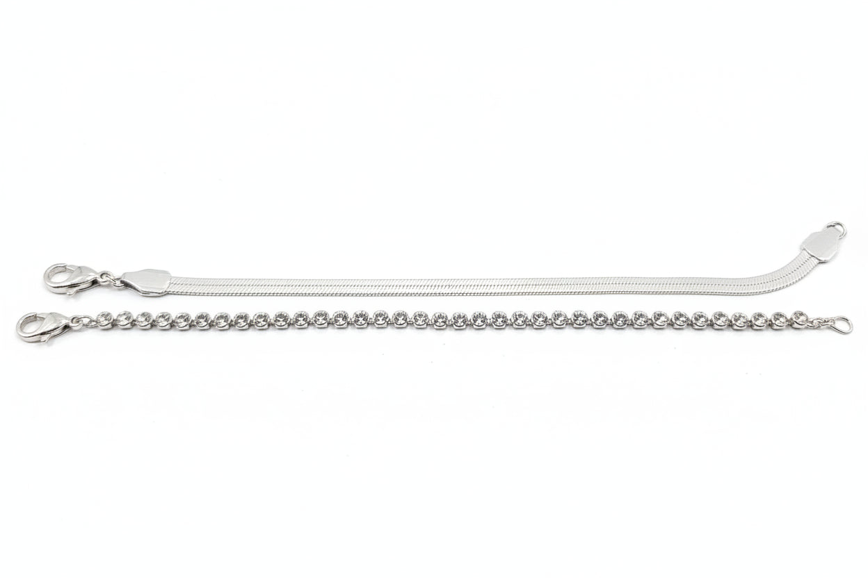 Set of 2 Silverplated braclets