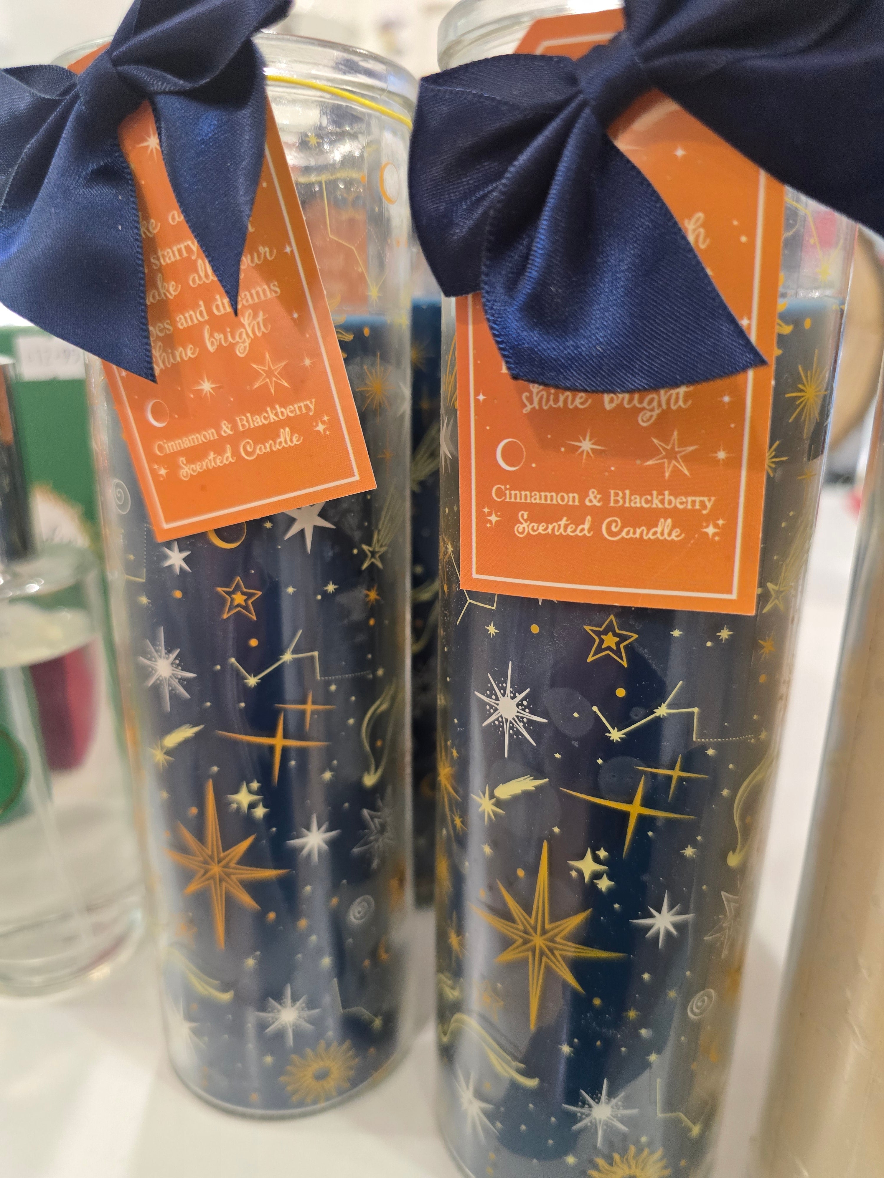 Starry Night Cinnamon & Blackberry Tube Candle