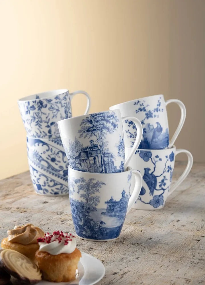 Archive Blue Set 6 Mugs