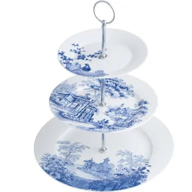 Archive Blue 3 Tier Cakestand