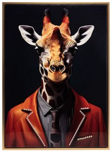 Stonewall Gallery Framed & Textured Picture Giraffe