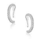 Equillibrium Silverplated Clip on Hoop