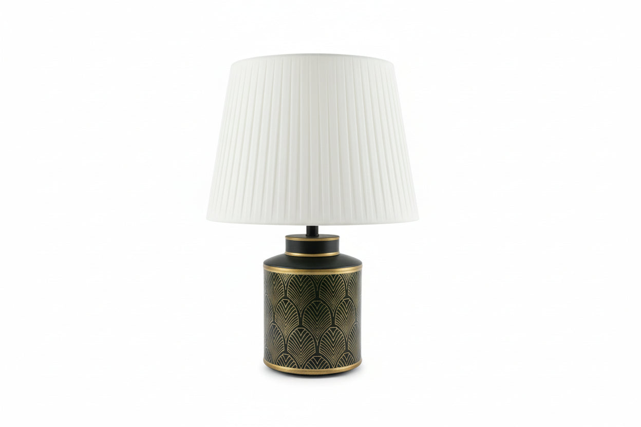 Gold & Black Ceramic Table Lamp