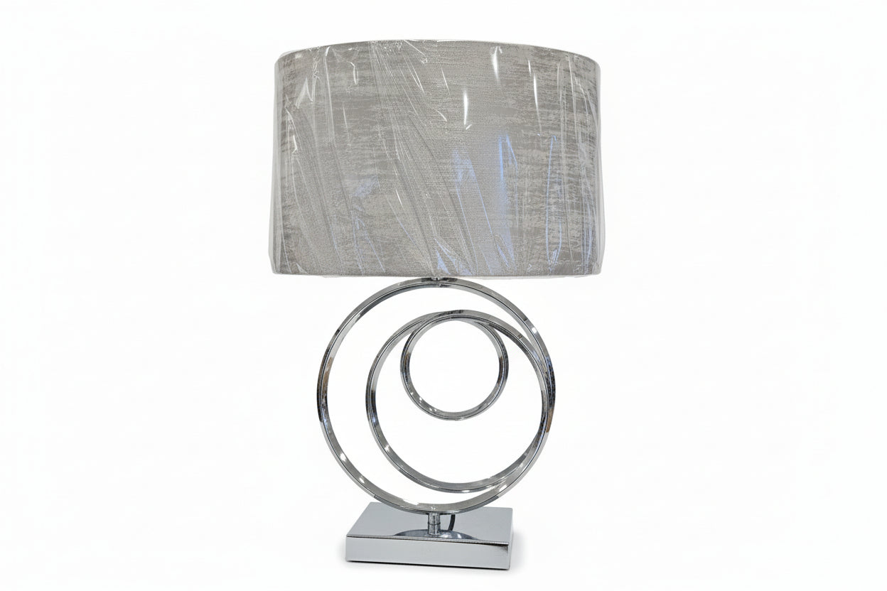 Silver Table Lamp & Shade