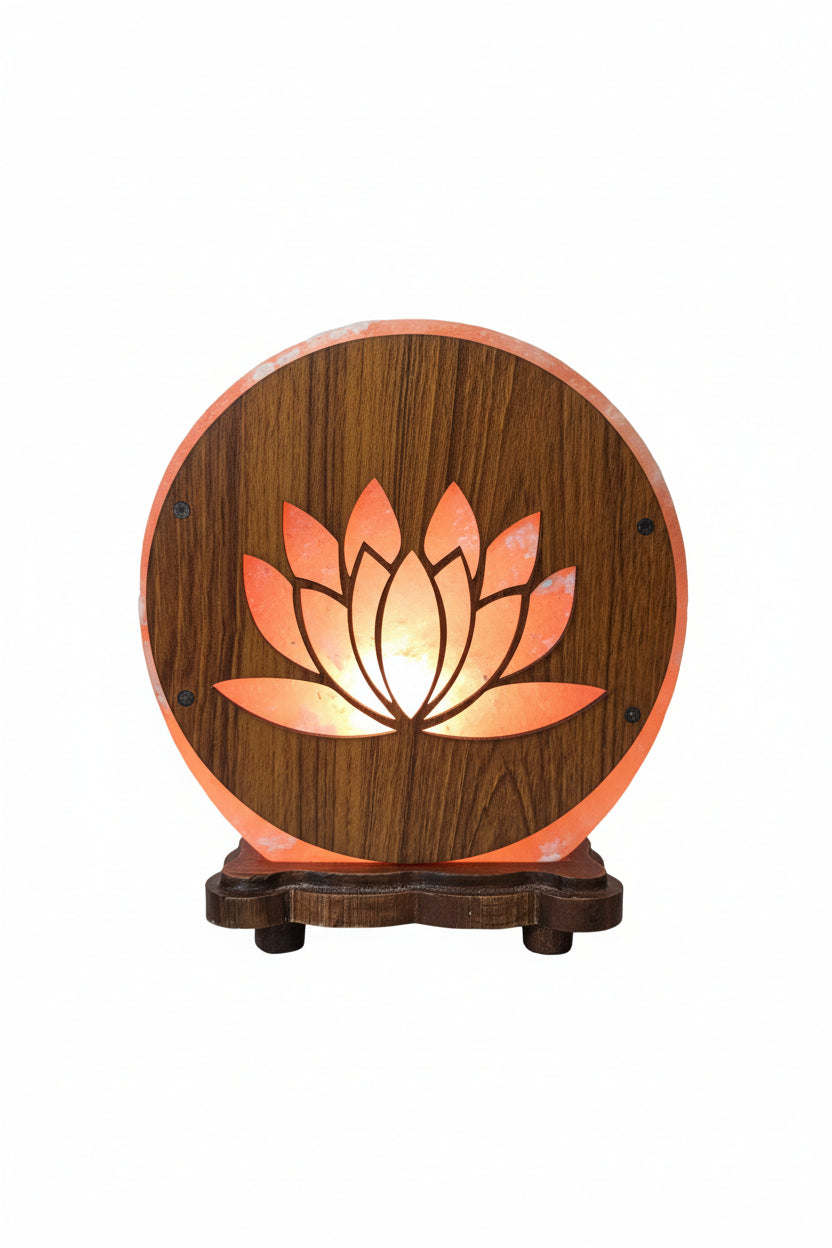 Lotus flower salt lamp