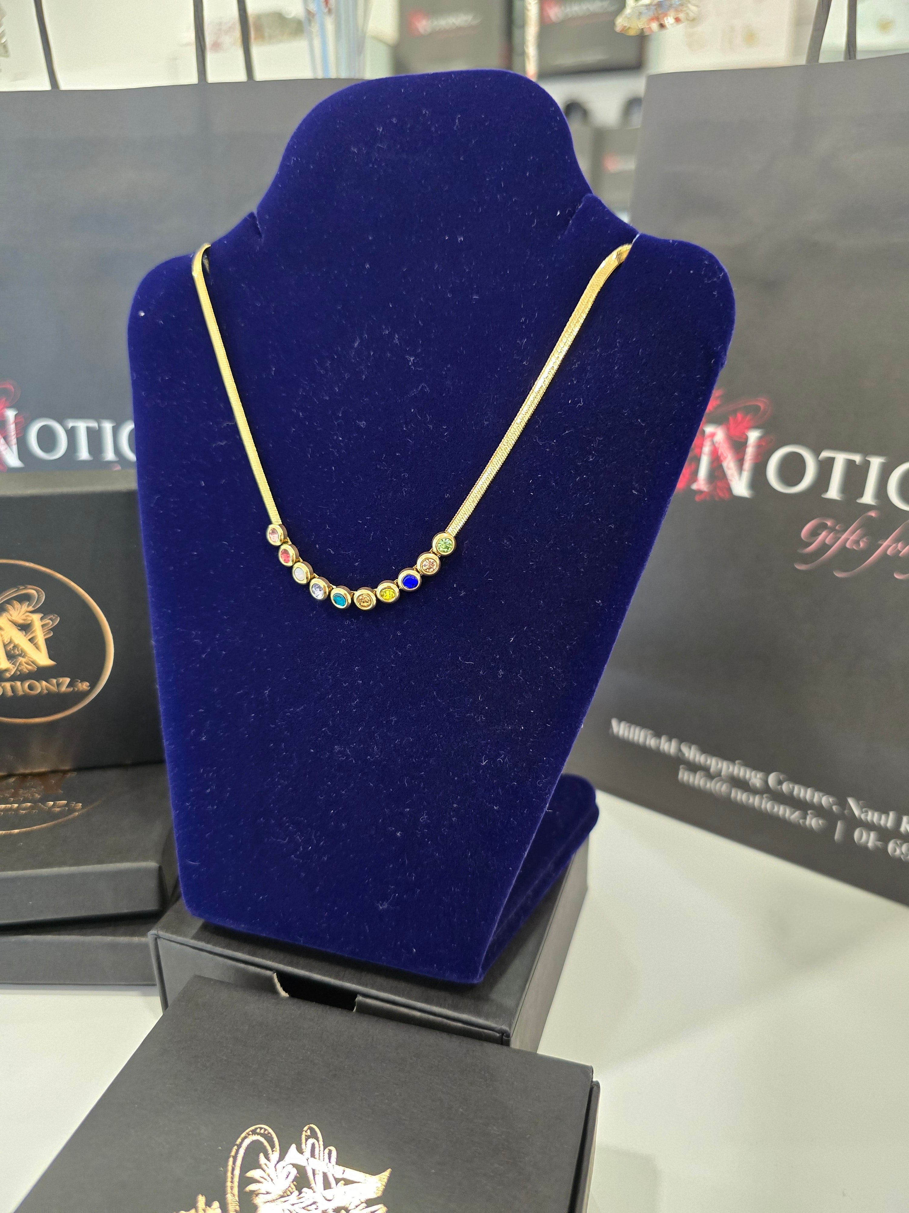 Necklace, 18K Gold Plated Steel