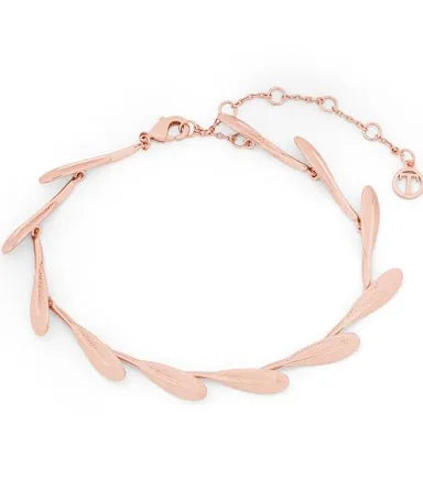 Tipperary Rosegold Feather Bracelet