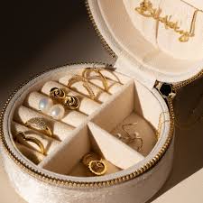 Small White Travel Jewellery Box