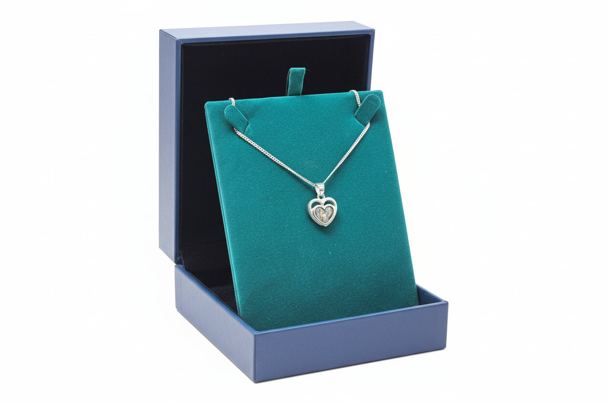 Silver Necklace with Heart