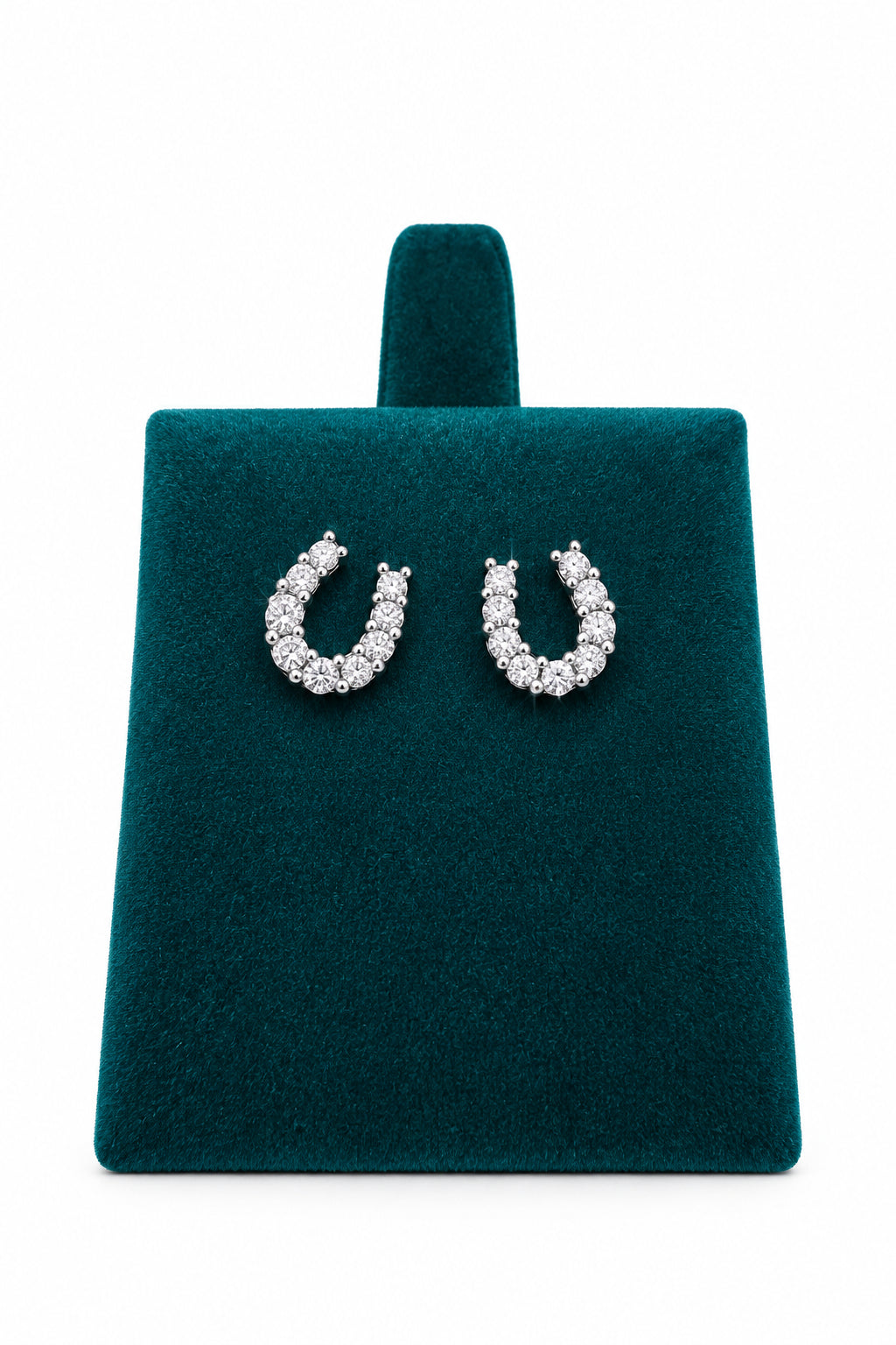 Horseshoe Dimante Earrings