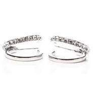 Newgrange Silver Double Loop Earrings