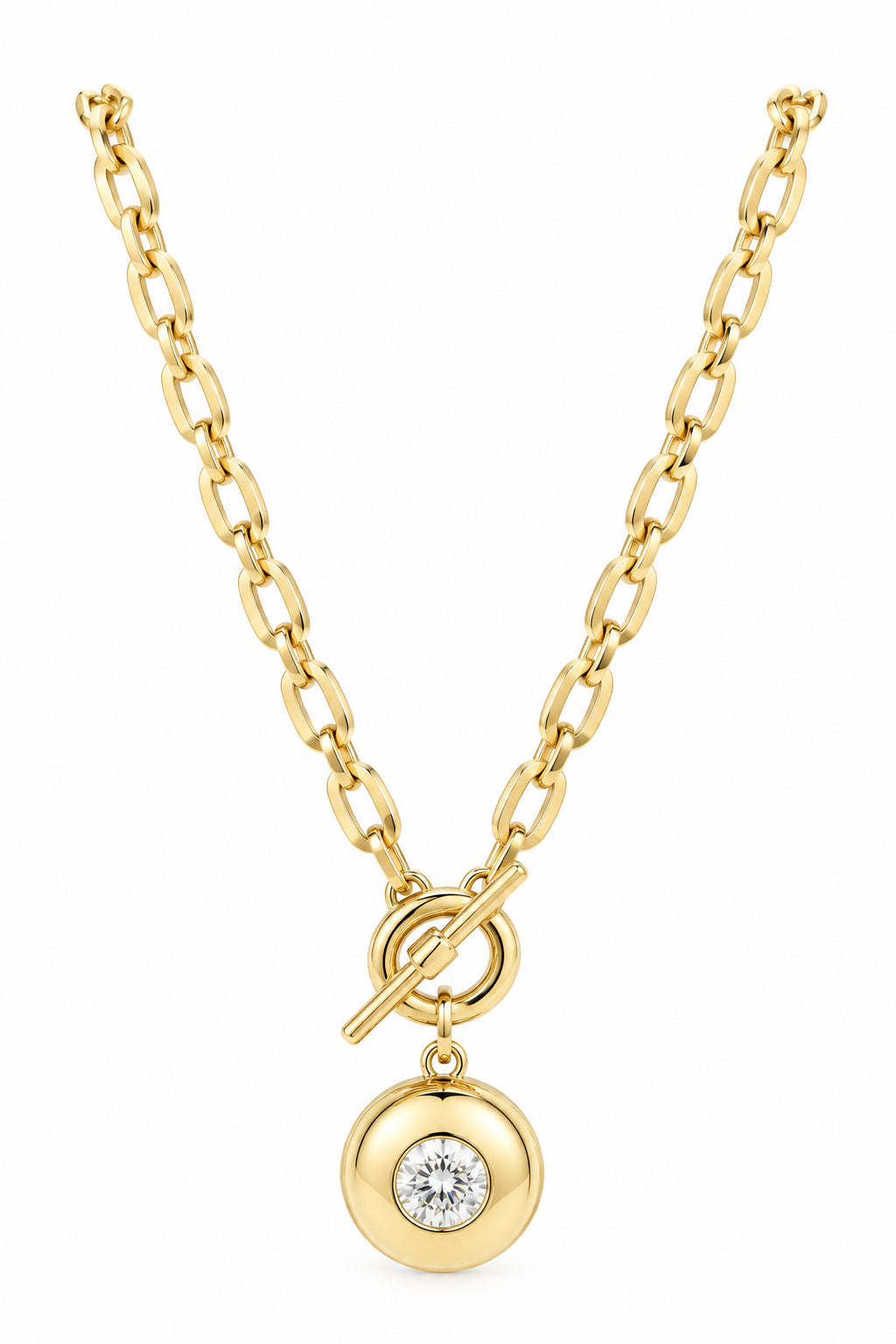 Drop Goldplated with Dimante Pendant