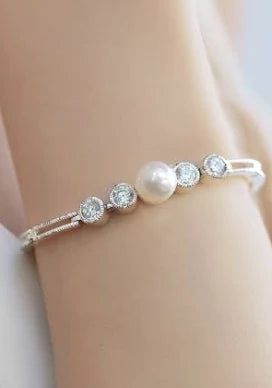 Newbridge Cubic Zirconia & Pearl Bracelet
